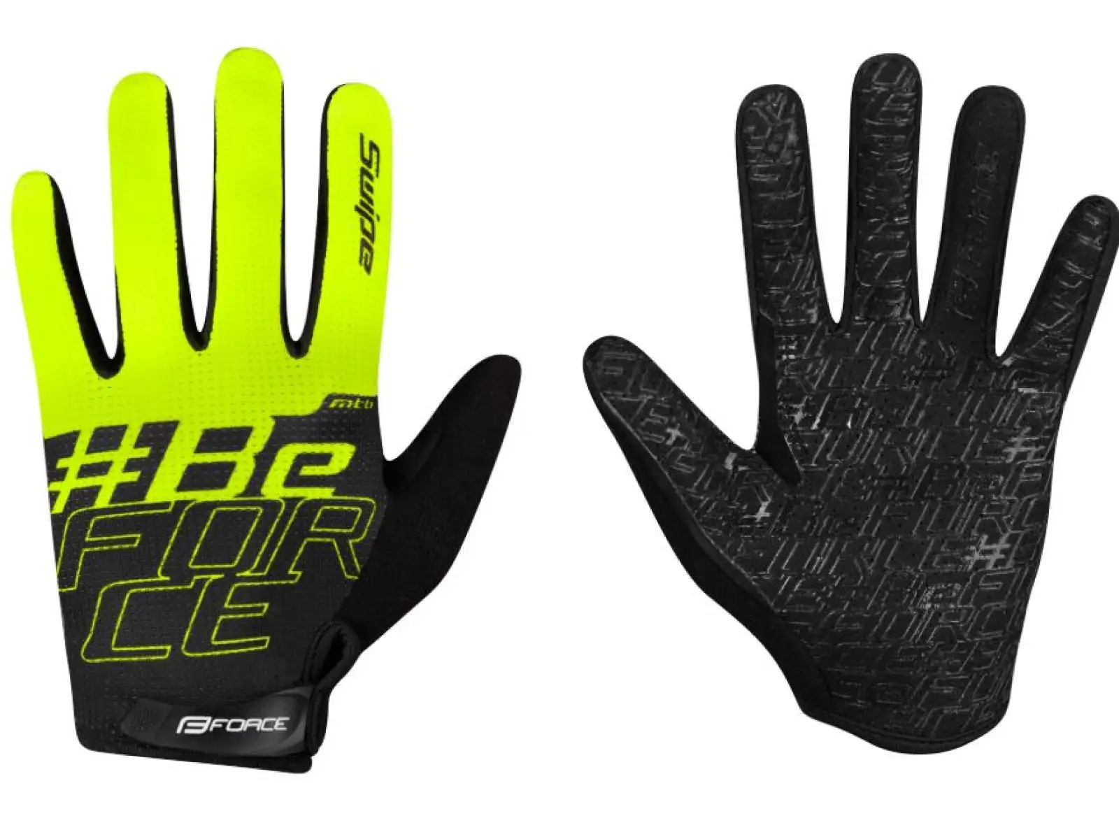 Force Swipe MTB Handschuhe schwarz/fluoreszierend