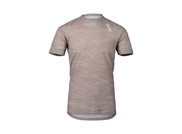 POC Pure Tee Lines Herren MTB Kurzarmtrikot mondstein grau