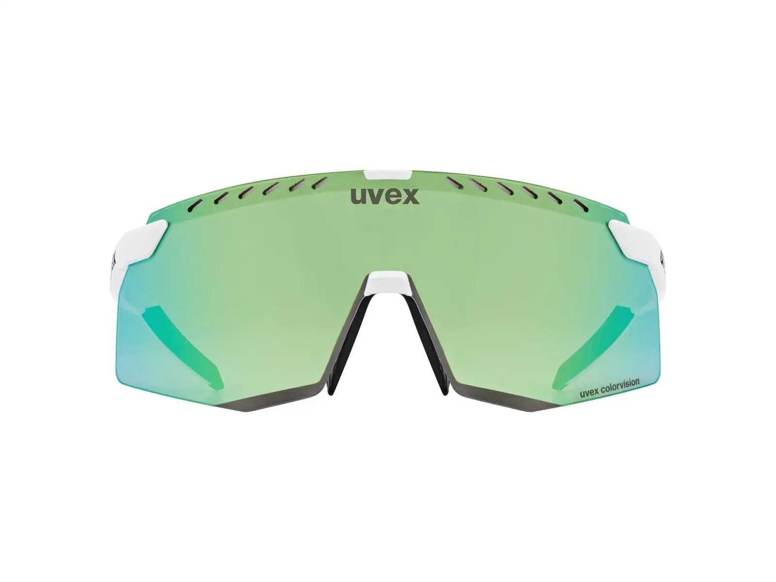 Uvex Pace Stage Colorvision Brille White Matt/Mirror Green