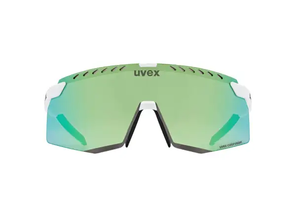 Uvex Pace Stage Colorvision Brille White Matt/Mirror Green