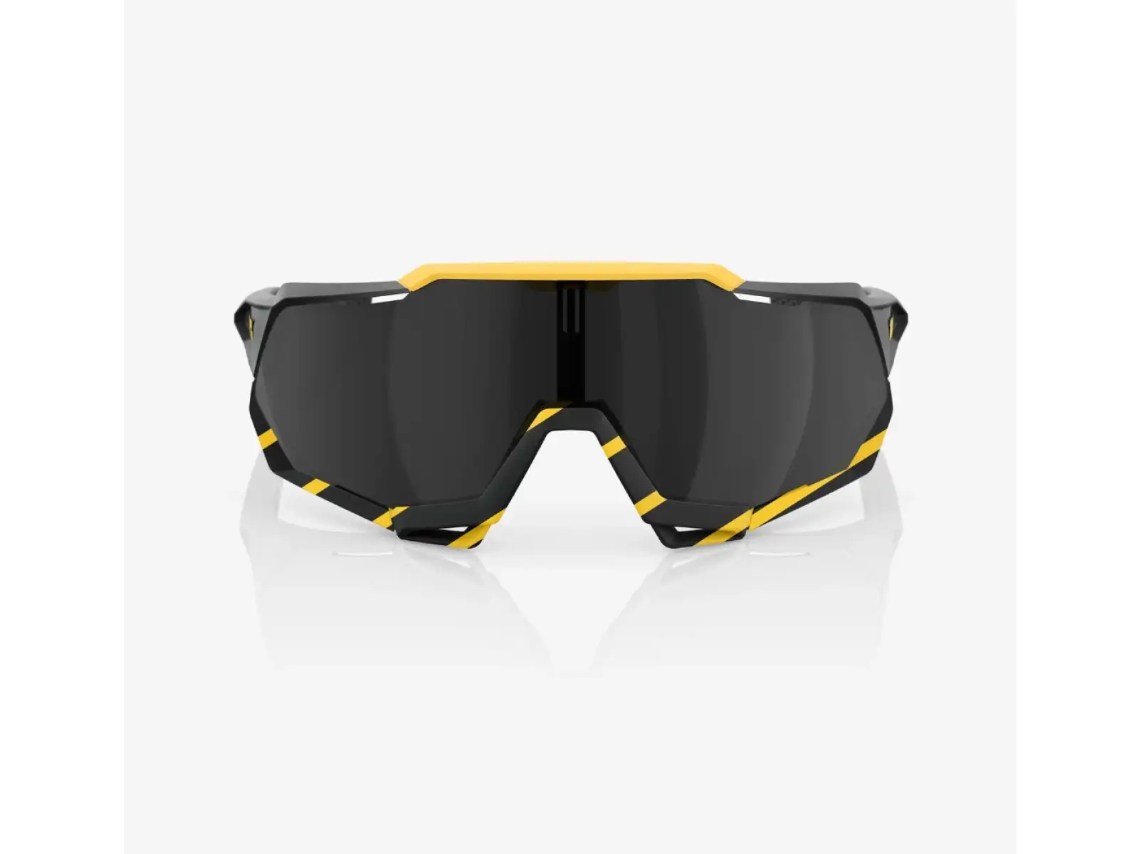 100% Speedtrap Sportbrille Soft Tact Hazard/Black Mirror