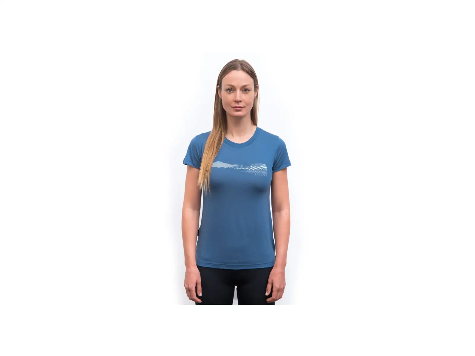 Sensor Merino Air Hills Damen T-Shirt Kurzarm Riviera Blue