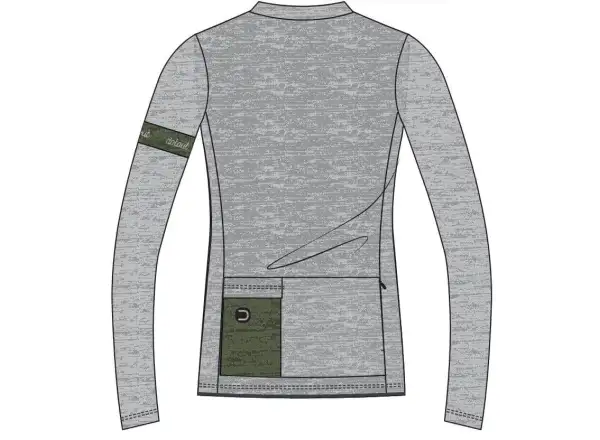 Dotout Glory Damen Langarmtrikot Grün/Melange Hellgrau