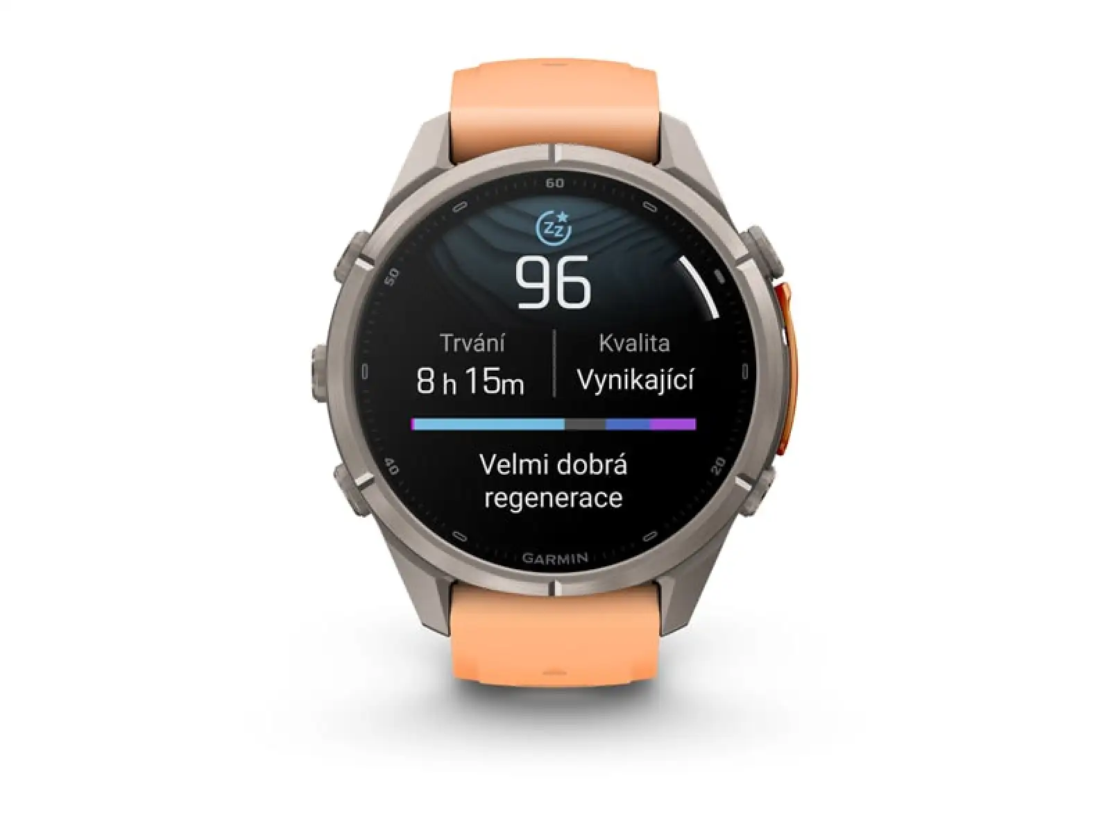 Garmin fenix 9 Pro – inReach 43 mm Smartwatch Titanium Shell pink/autumn orange Silikonarmband