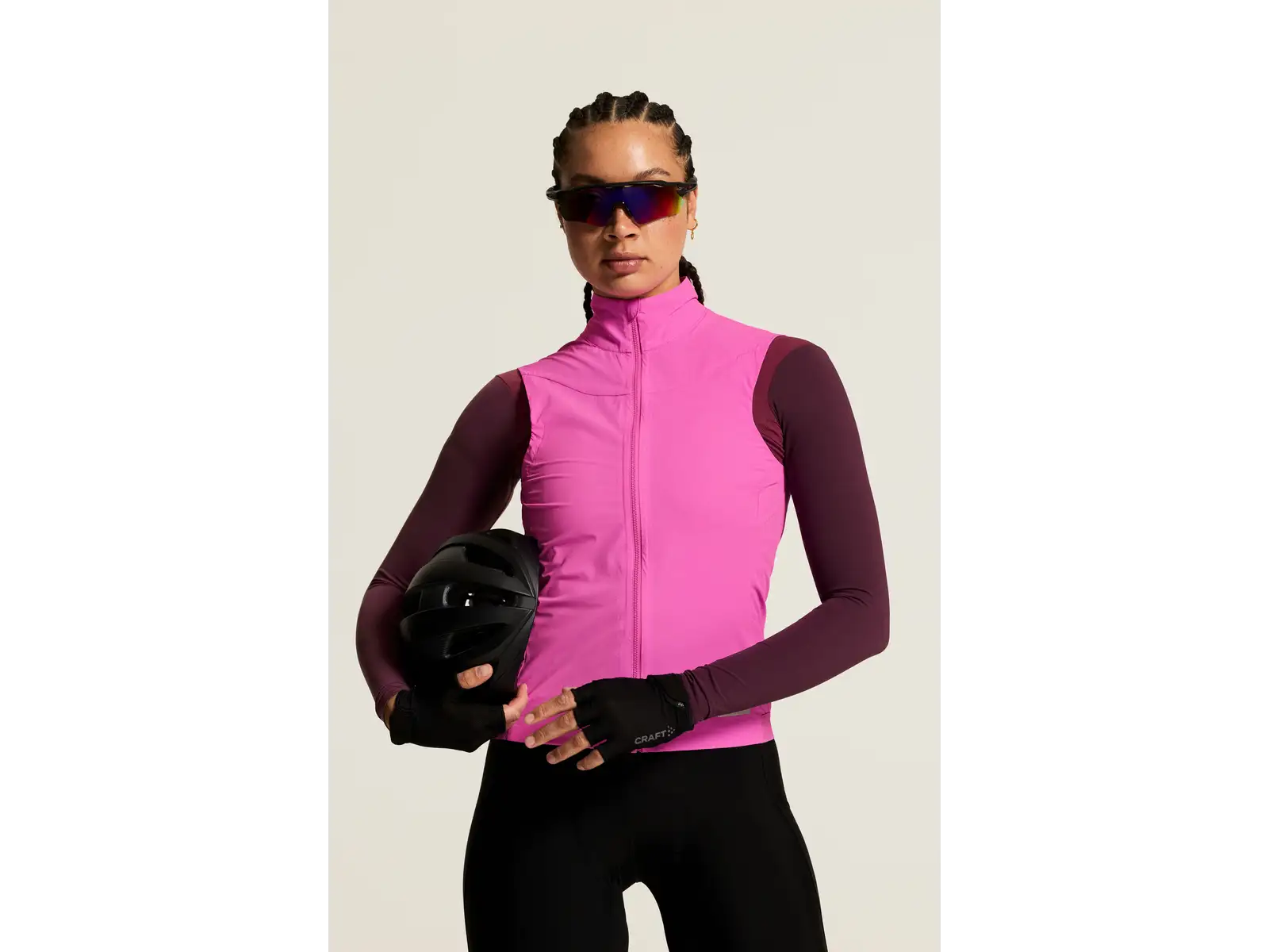 Craft Endur Light Wind Damenweste rosa