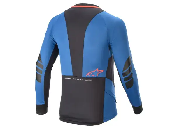 Alpinestars Drop 8.0 Herrentrikot Langarm Mid Blue/Bright Red