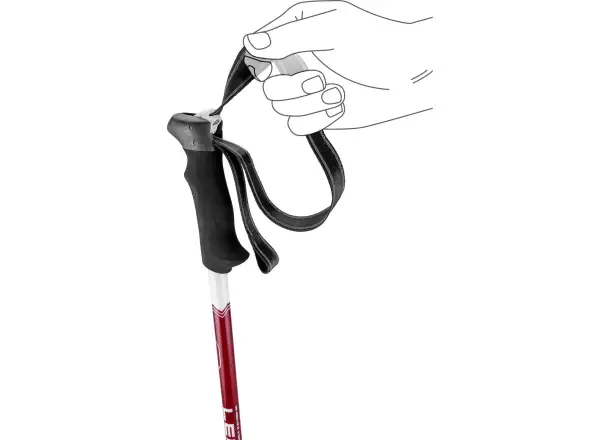 Leki Trail Lite Trekkingstöcke tamarillo/white