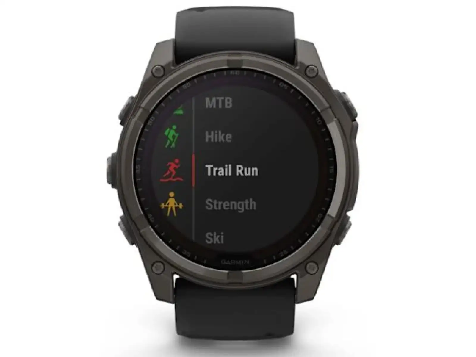 Garmin fenix 8 - 51 mm Solar Sapphire Smartwatch Carbon DLC Titanium Schwarz/ Kieselgrau