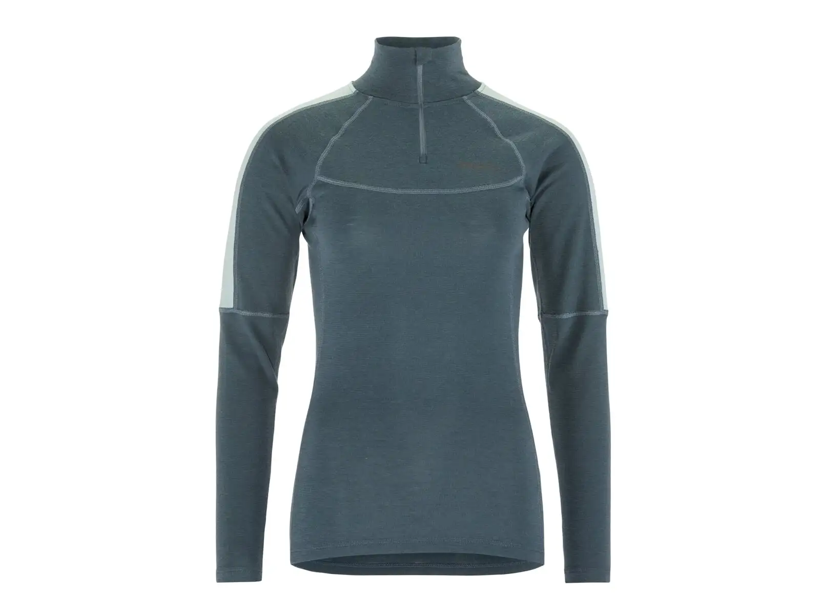 Craft ADV Wool Merino Damen Langarmshirt mit Reißverschluss blau