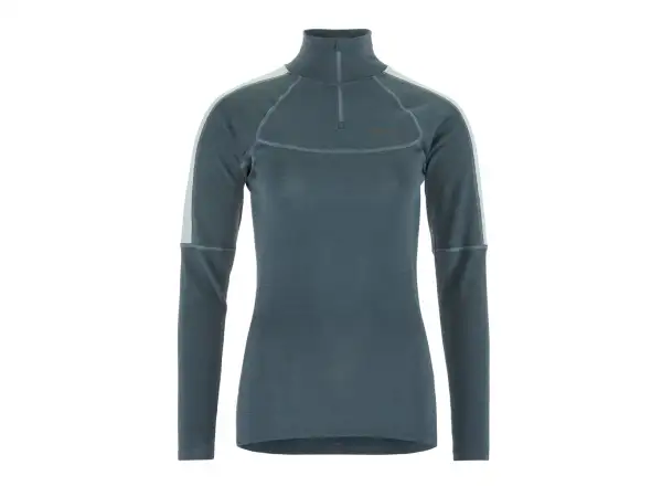 Craft ADV Wool Merino Damen Langarmshirt mit Reißverschluss blau
