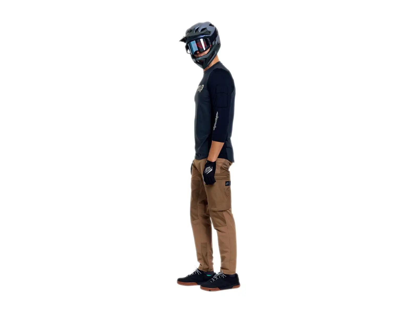Troy Lee Designs Ruckus Ride Herren-Trikot 3/4 Ärmel Wings Carbon