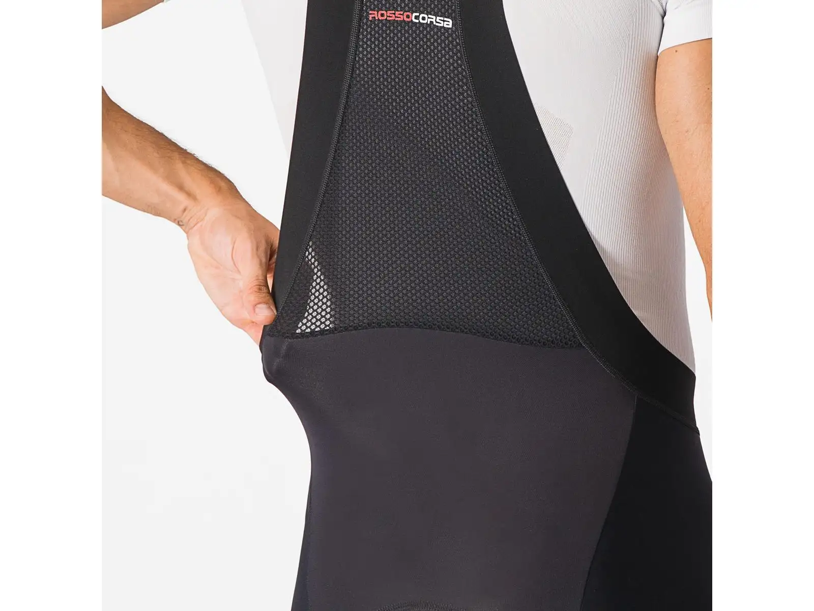 Castelli Sorpasso RoS Bibtight Herrenhose mit Latz und Einsatz Schwarz