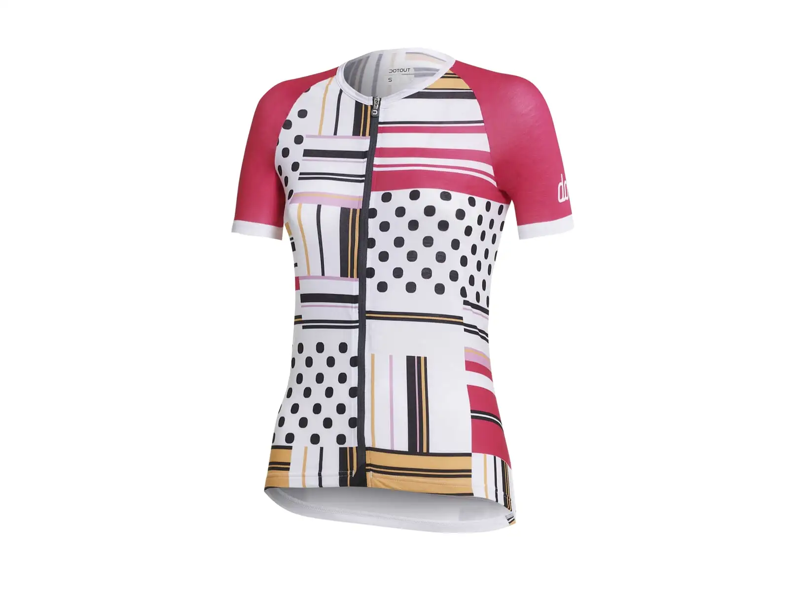 Dotout Square Damen-Trikot Kurzarm Fuchsia