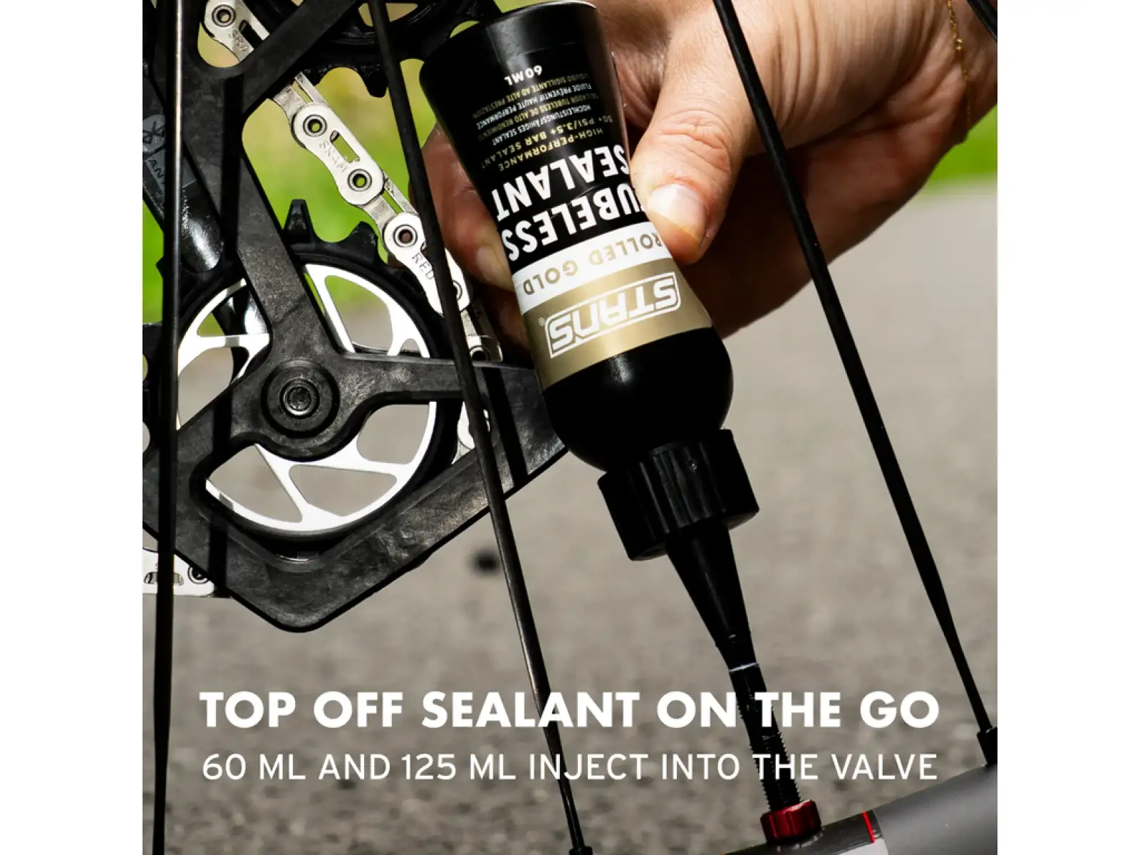 No Tubes Rolled Gold Tubeless-Dichtmittel für Straße und Gravel 60 ml