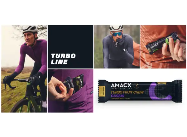 Amacx Turbo Fruit Chew Energieriegel Cassis - 50 g