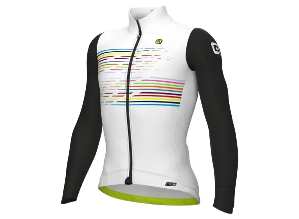 Alé PR-S Logo Herren gefütterter Pullover mit langen Ärmeln Bianco/Weiß