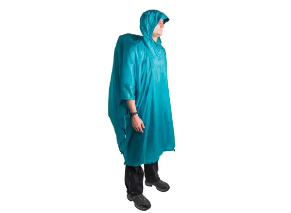 Sea to Summit Poncho – Ultra‑Sil Nano Tarp Pacific Blue