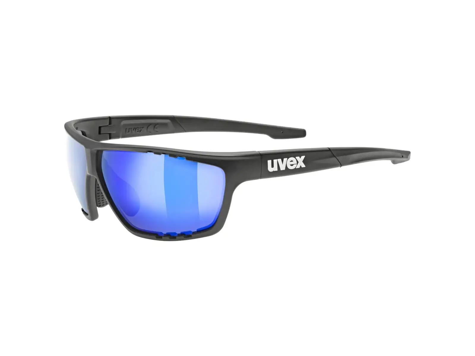 Uvex Sportstyle 706 Brille Black Mat/Mirror Blue