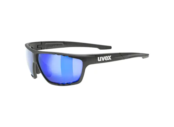 Uvex Sportstyle 706 Brille Black Mat/Mirror Blue