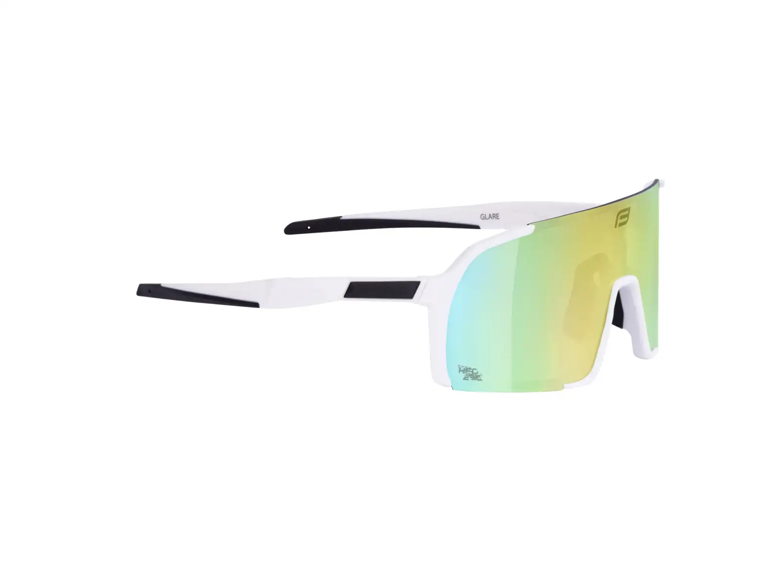Force Glare Brille weiß/gelb Spiegelglas