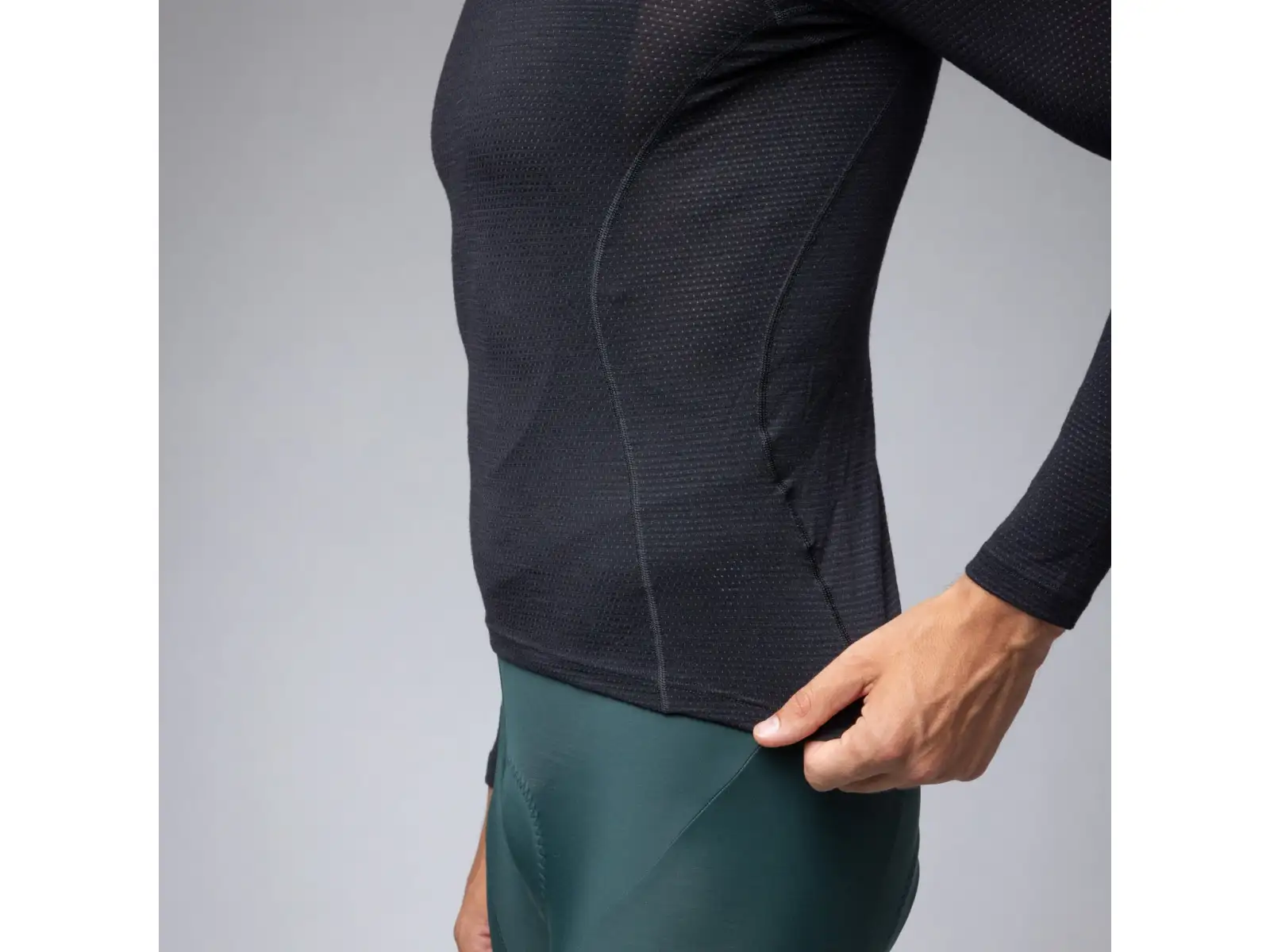 Alé Intimo Merino Herren Unterhemd Langarm Black