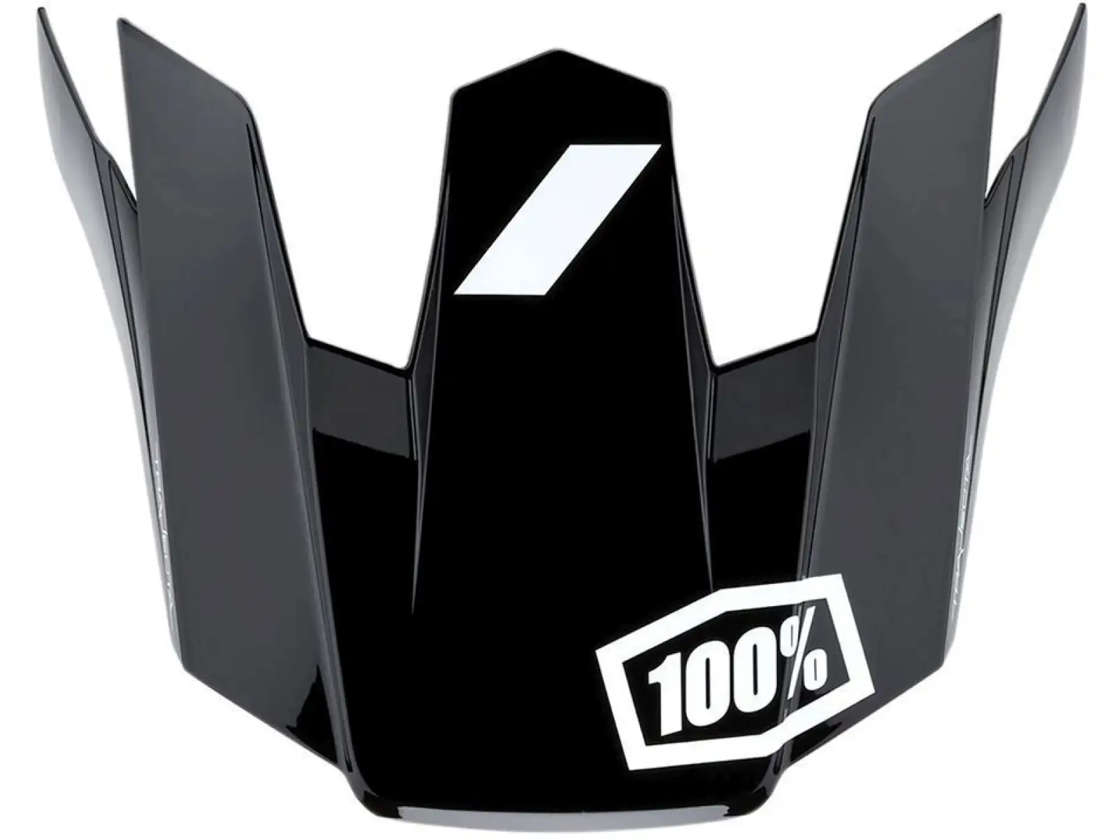 100% Trajecta mit Fidlock Helm Schwarz/Weiß