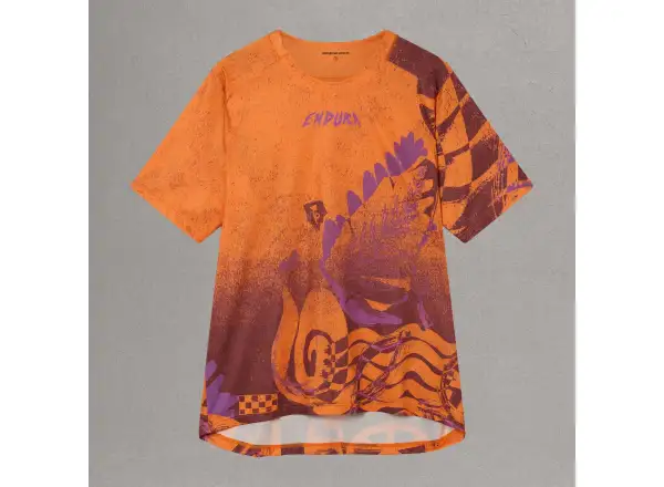Endura Singletrack Herren-Trikot Kurzarm Orange