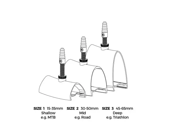 76 Projects High flow Tubeless-Ventil Größe 1