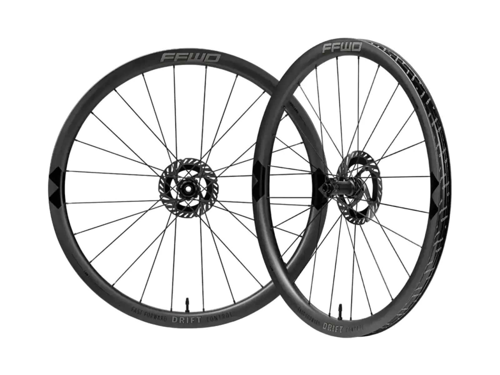 FFWD Drift Control 36 N/GAGE 2:1 Gravel-Laufräder eingespeicht MattBlack