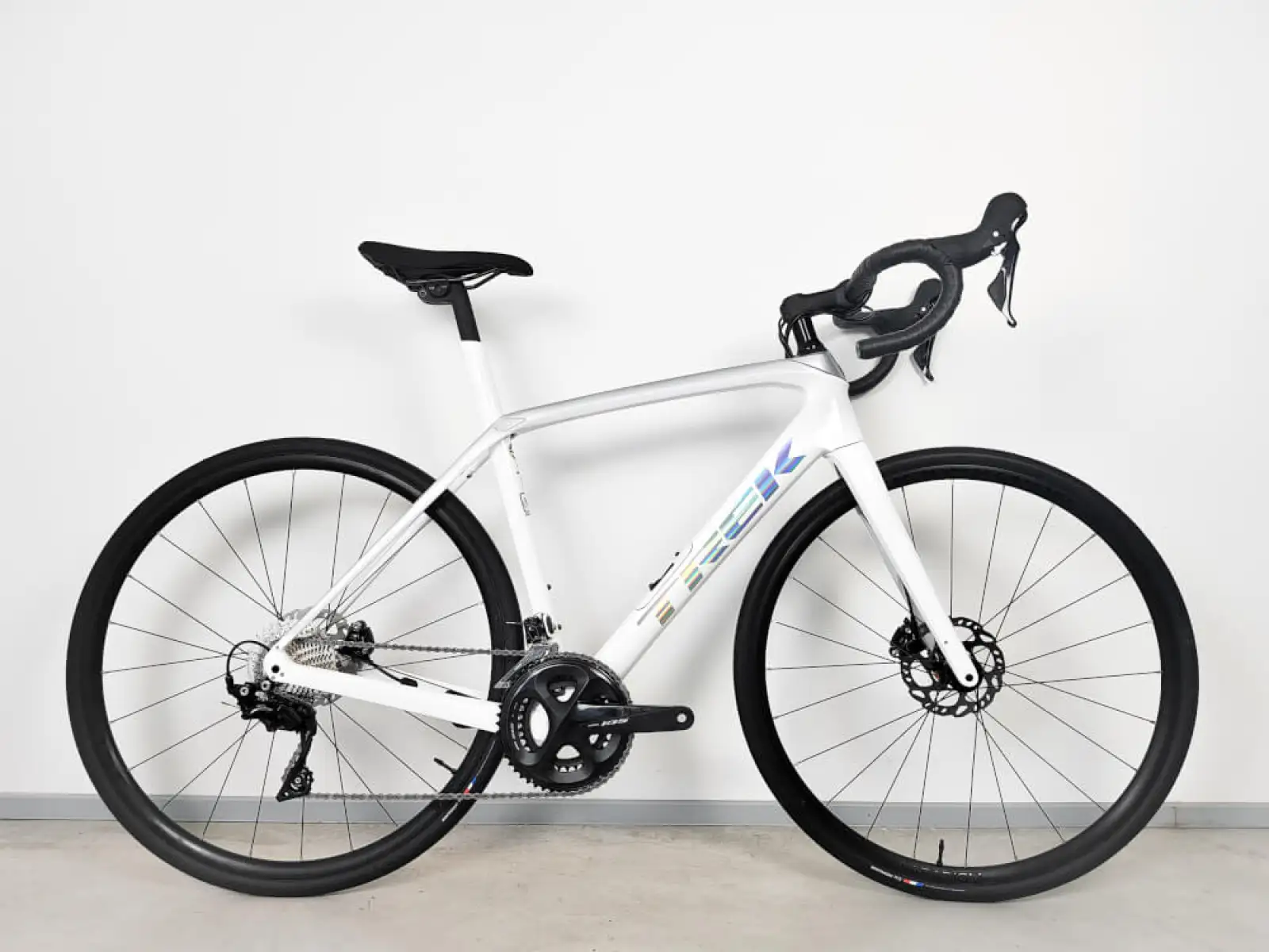 Trek Domane SL 5 Rennrad Weiß/Quicksilver