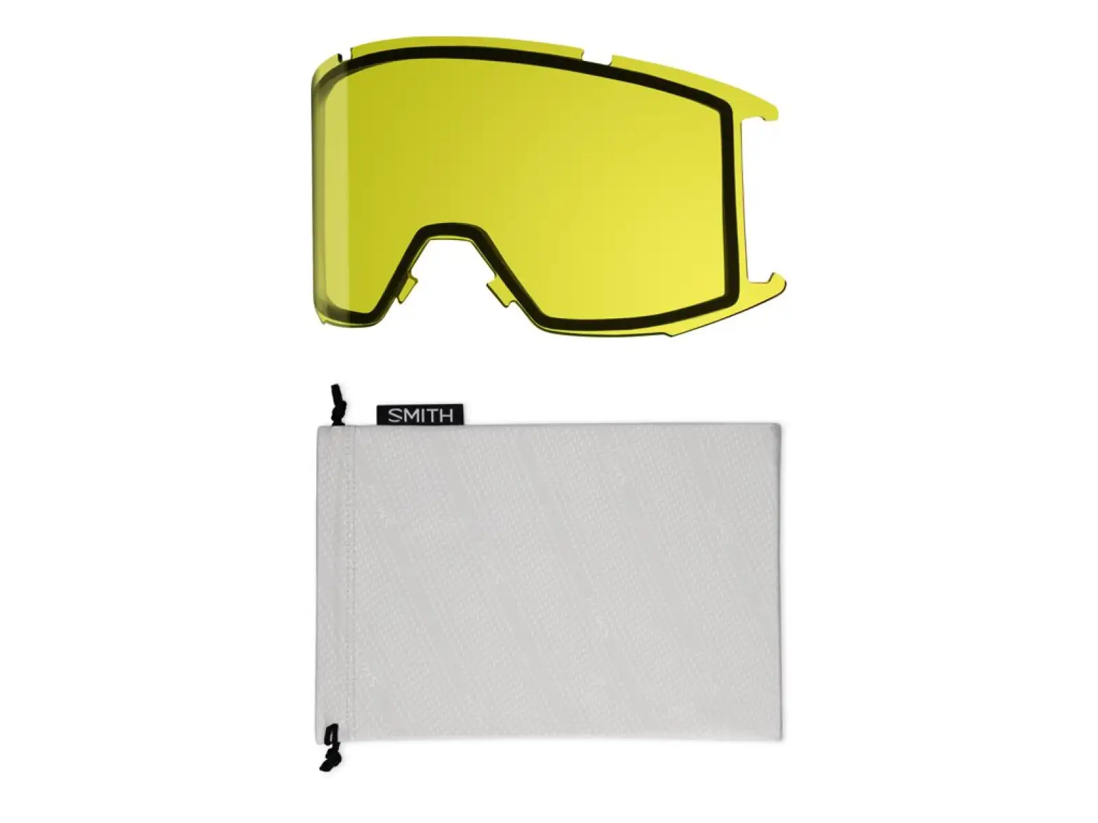 Smith Squad Skibrille schwarz / Chroma Sun Platinum Mirror + Yellow