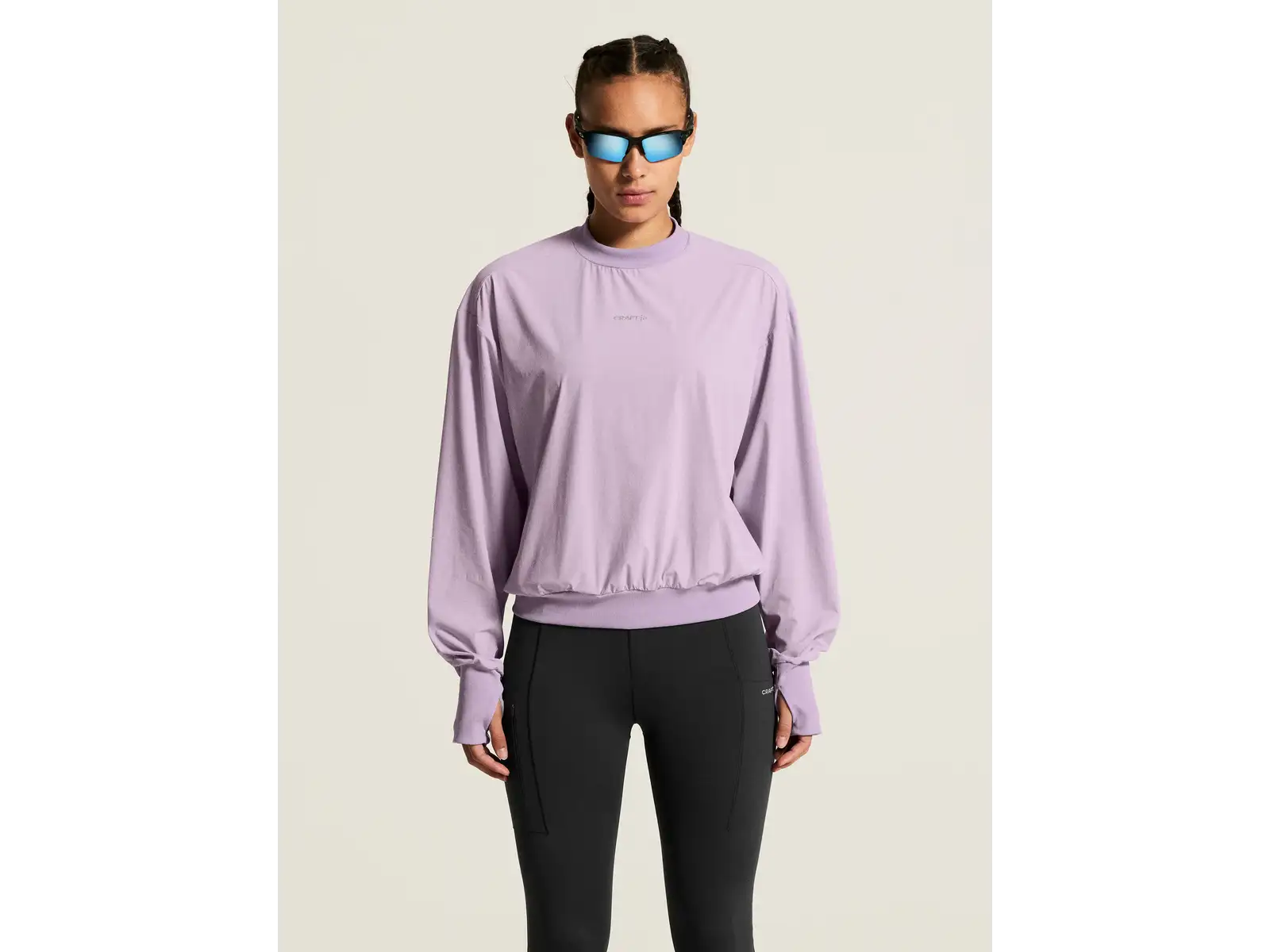 Craft Hypervent Wind Top Damen Langarmshirt lila