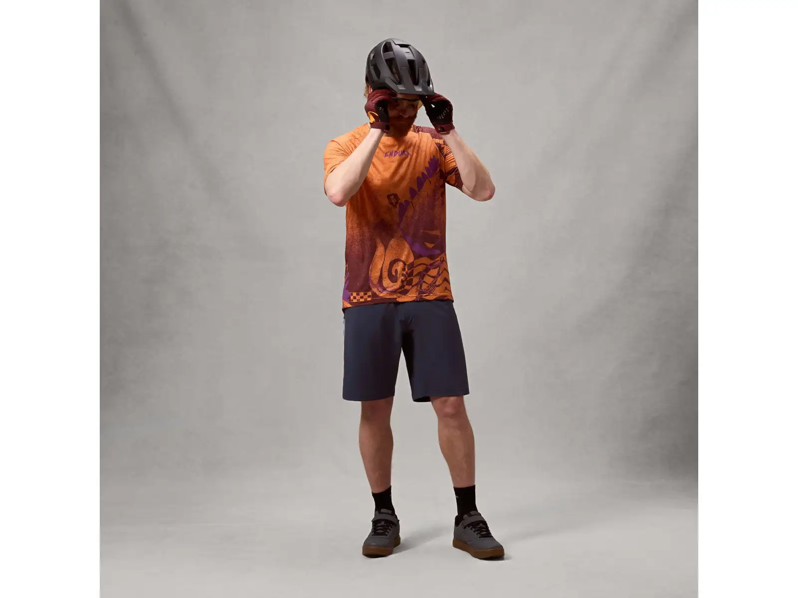 Endura Singletrack Herren-Trikot Kurzarm Orange