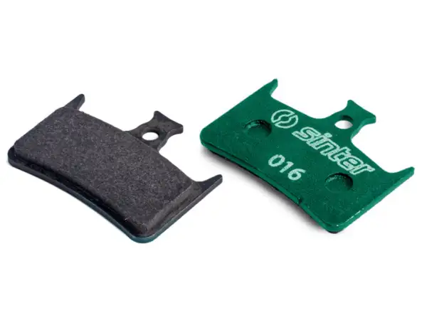 Sinter Hope Bremsbeläge aus grünem Polymer.