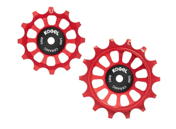 Kogel Straßenrollen für Shimano Dura Ace R9200 / Ultegra R8100 12/14 Z. Rot