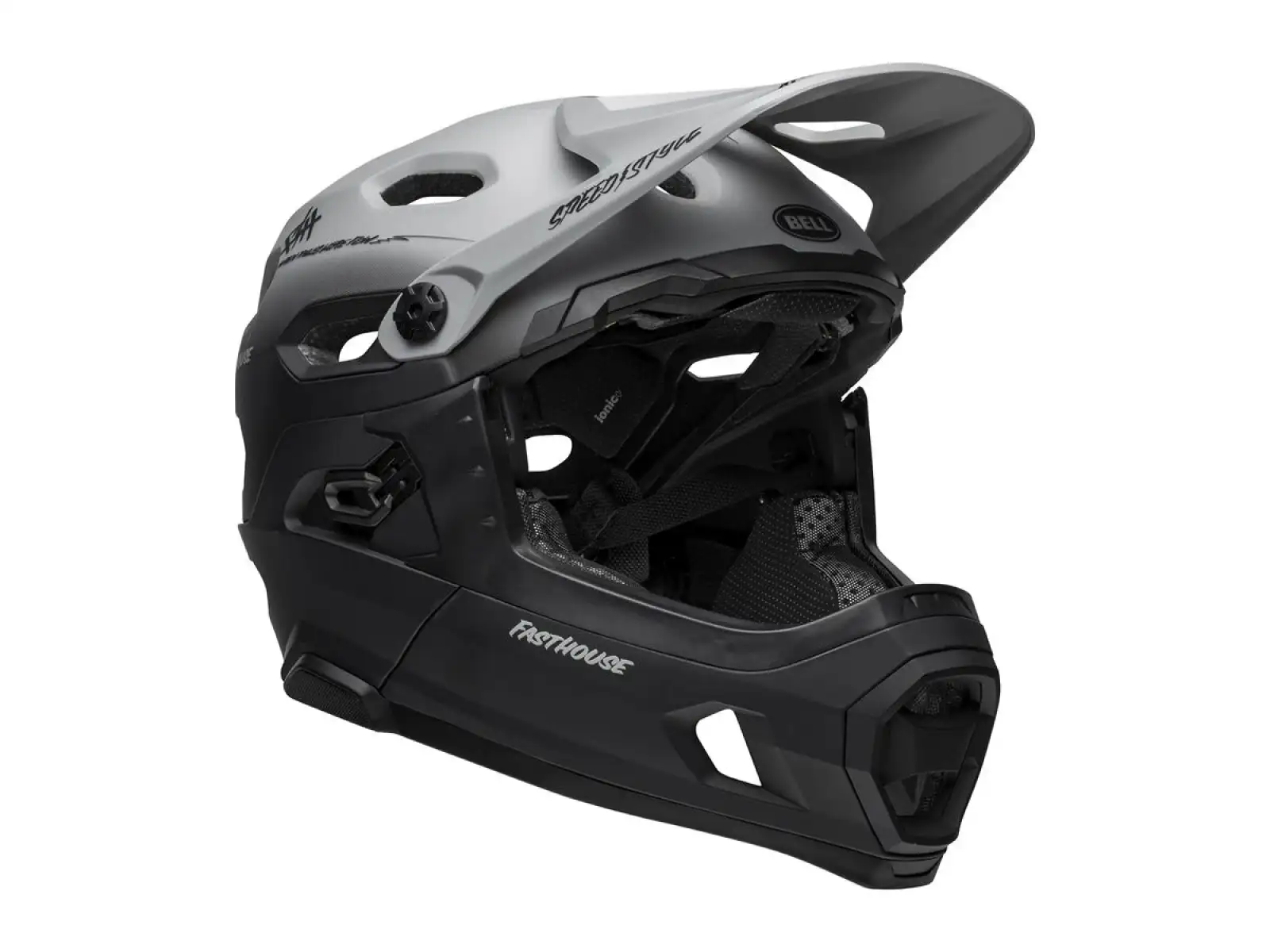 Bell Super DH Spherical Helm Mat Gray/Black Fasthouse