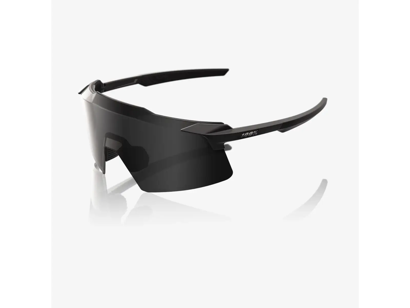 100% Aerocraft Sonnenbrille Matte Black/Black Mirror