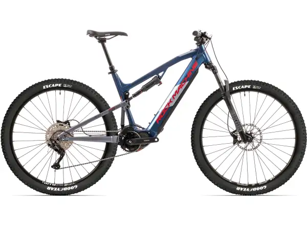 Rock Machine eBlizzard 30 S vollgefedertes E-Bike Navy/Red/Grey