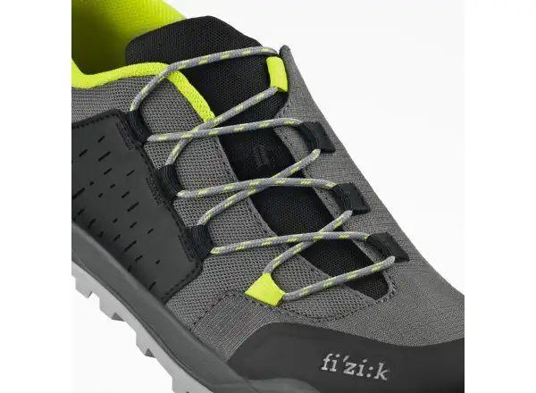 Fizik Terra Ergolace X2 MTB Herren Radschuhe Grey/Yellow Fluo