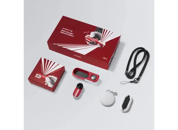 Insta360 GO 3S Kamera Retro Bundle 64 GB Sonderedition rot