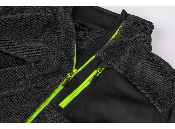 Etape Warmer Herrenhoodie Anthrazit/Gelbfluoreszierend