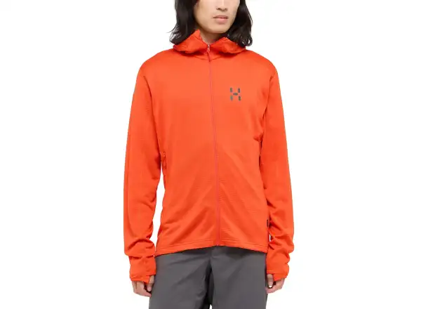 Haglöfs L.I.M Mid Multi Hood Herren Kapuzenpullover rot