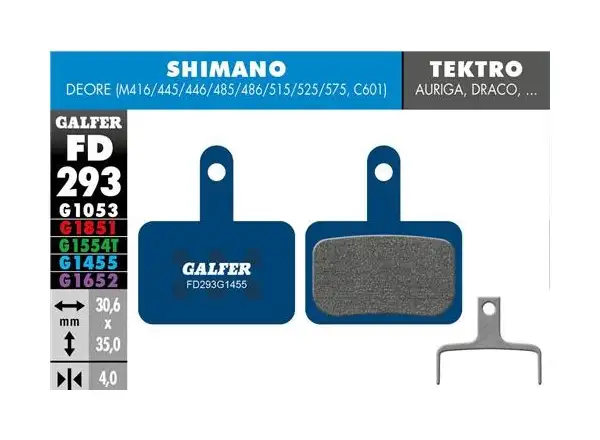 Galfer FD293 Road G1455 Bremsbeläge für Shimano/Tektro/TRP