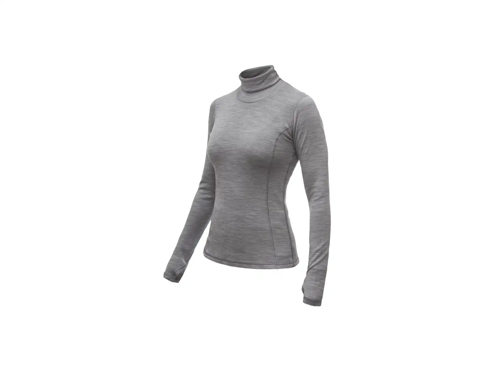Sensor Merino Bold Roll Neck Damen Shirt Langarm Cool Gray