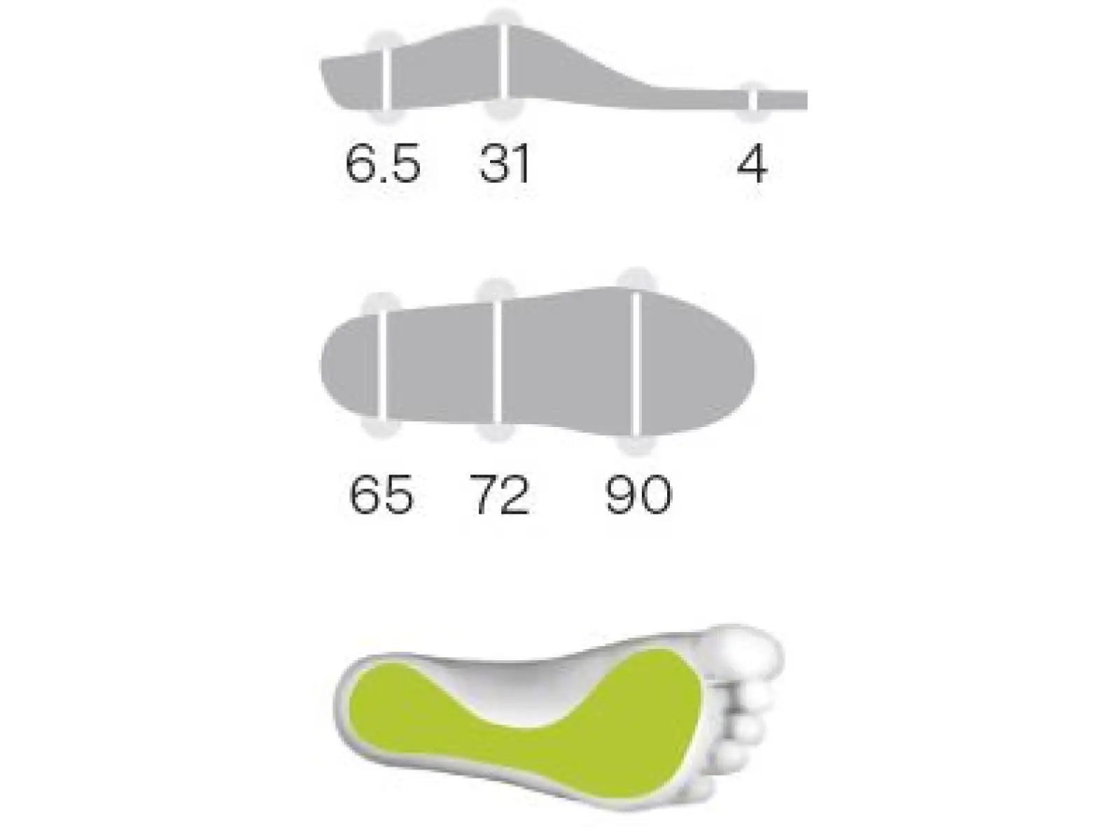 Sidas 3Feet Eco Winter Mid Einlegesohlen für Schuhe