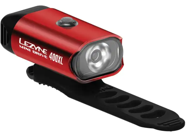 Lezyne Mini Drive 400 Frontleuchte rot/hochglanz