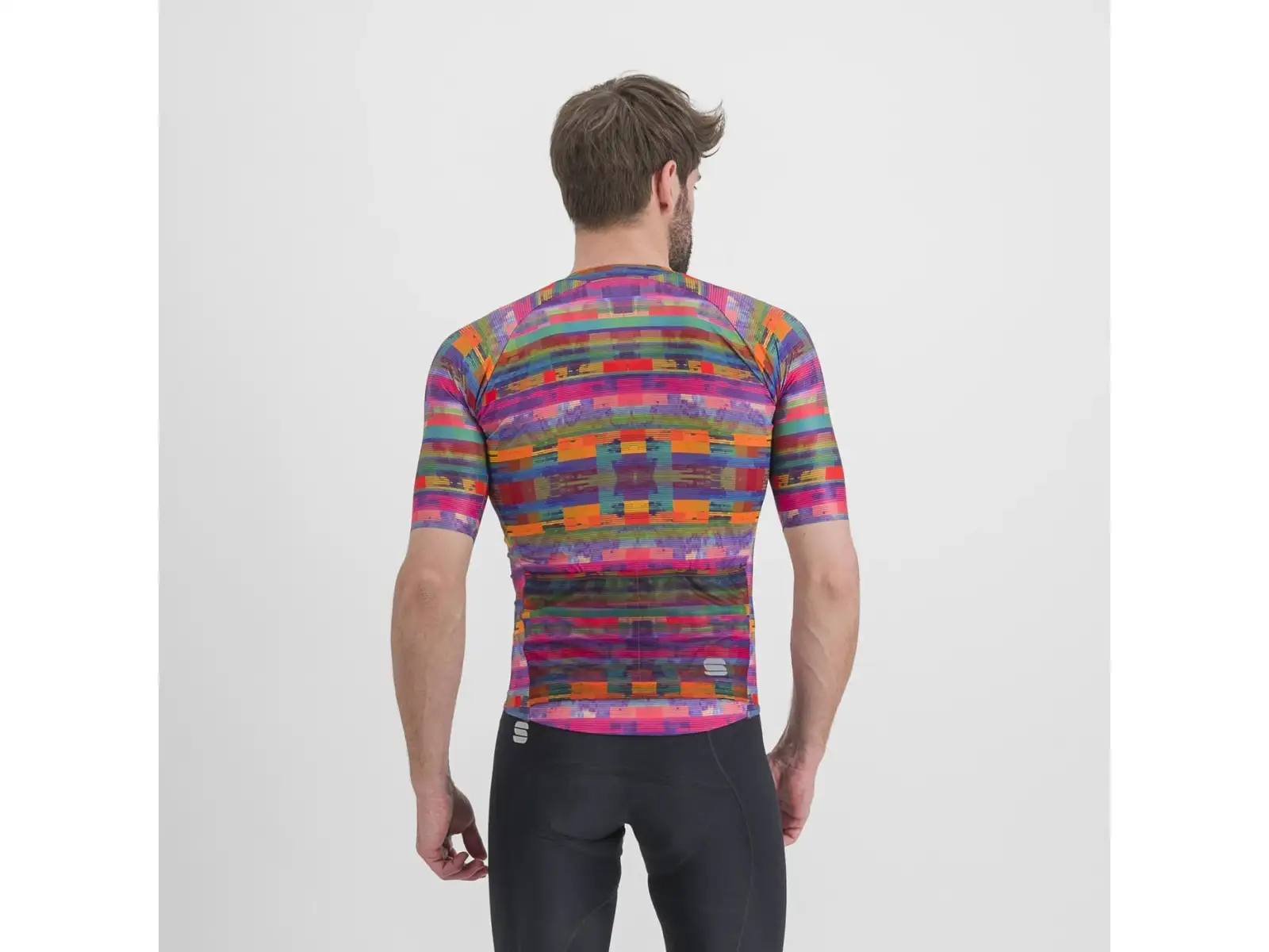 Sportful Glitch Bomber Herren Kurzarmtrikot multicolor pink