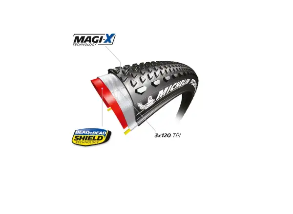 Michelin Power Gravel Wettbewerbslinie 27,5" TS TLR Schotterreifen Schwarz/Klassik