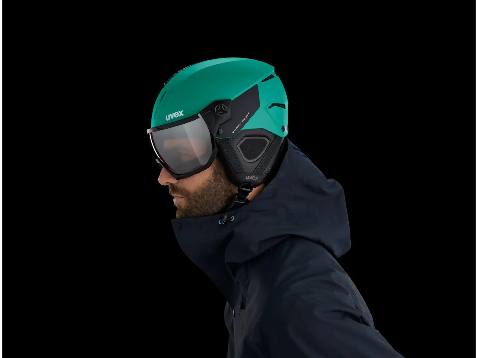 Uvex Instinct Visor Pro V Skihelm black matt