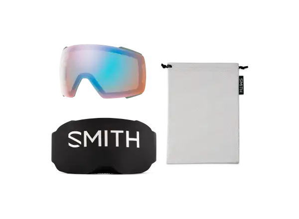 Smith I/O Mag Skibrille Black / ChromaPop Sun Green Mirror (2 Scheiben)